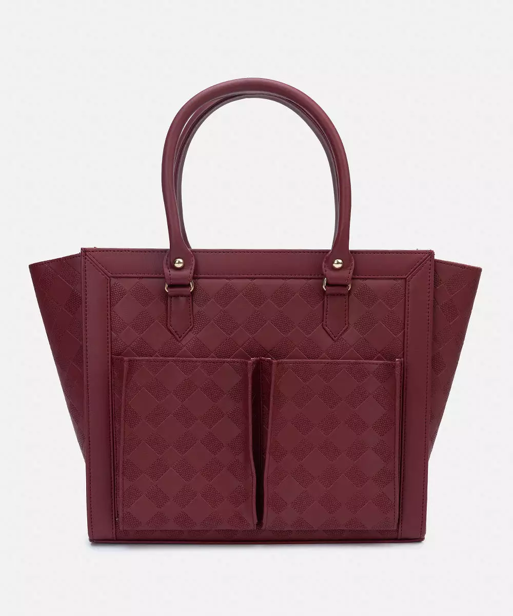 Faux Leather Tote Bag