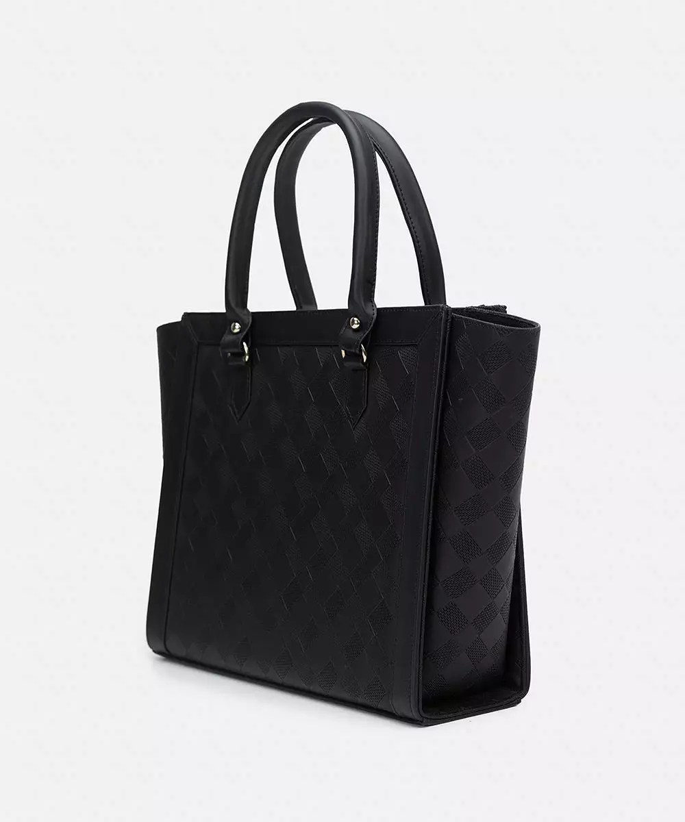 Faux Leather Tote Bag