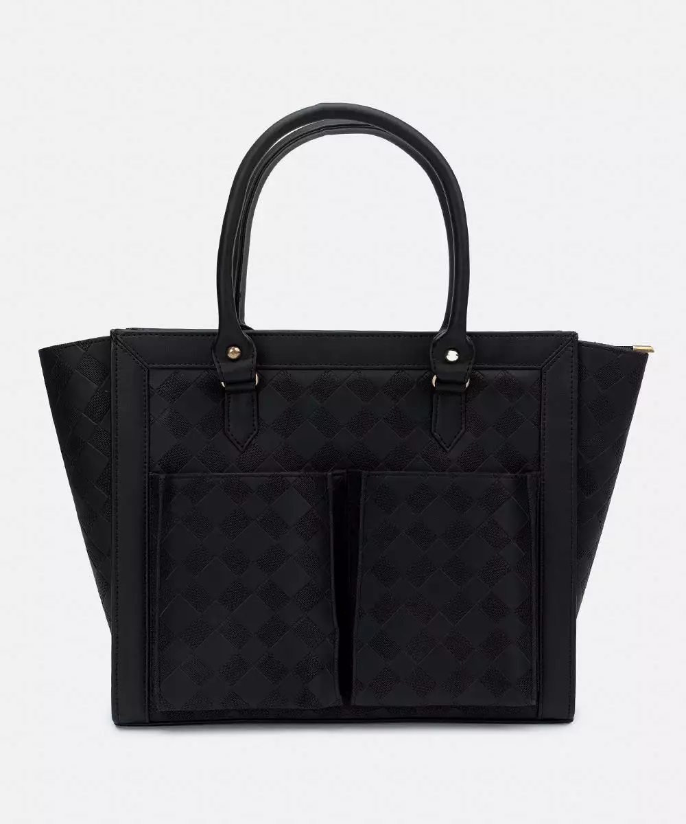 Faux Leather Tote Bag