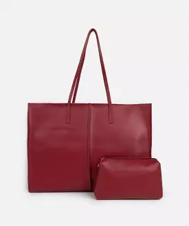 Faux Leather Tote Bag