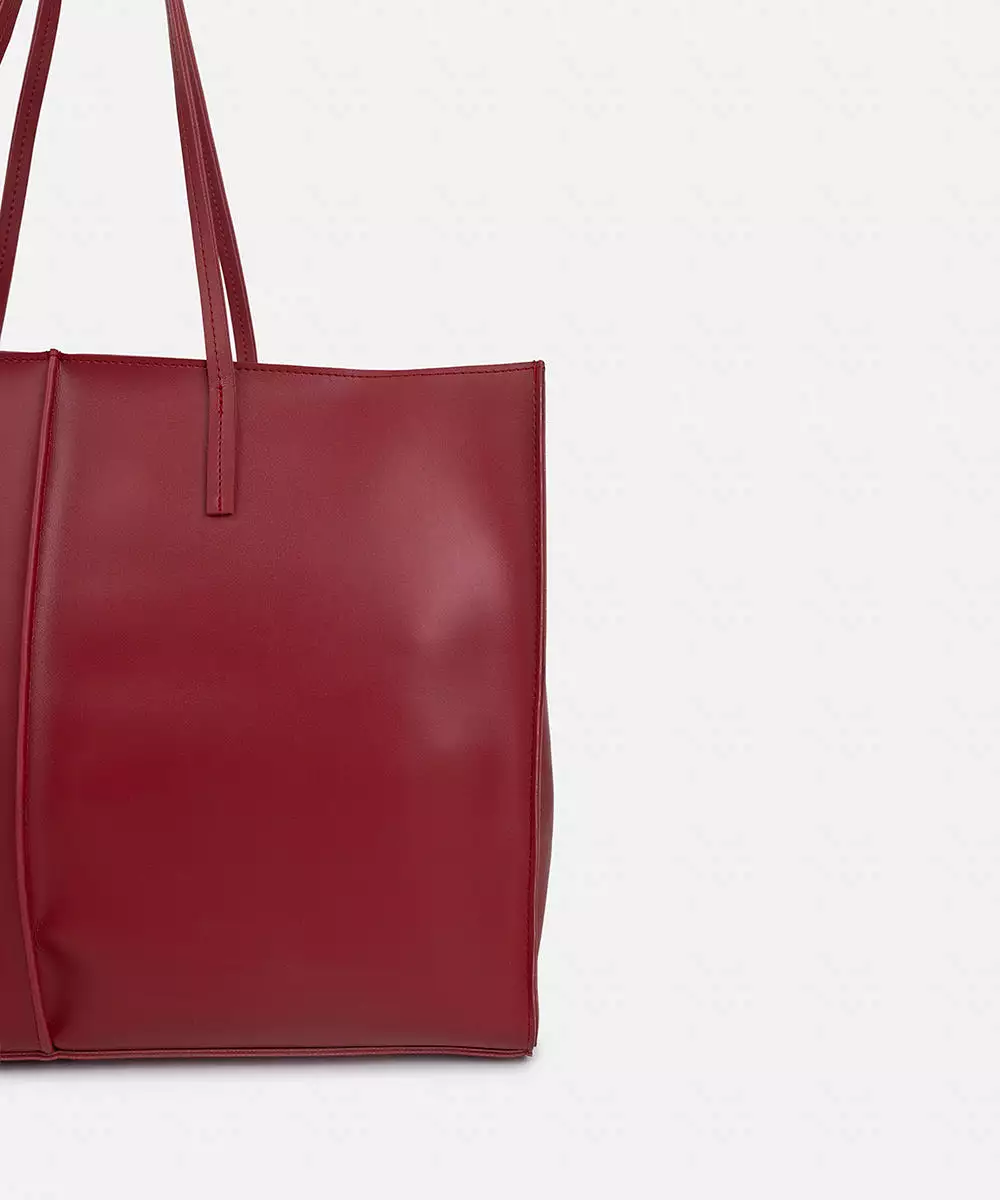 Faux Leather Tote Bag