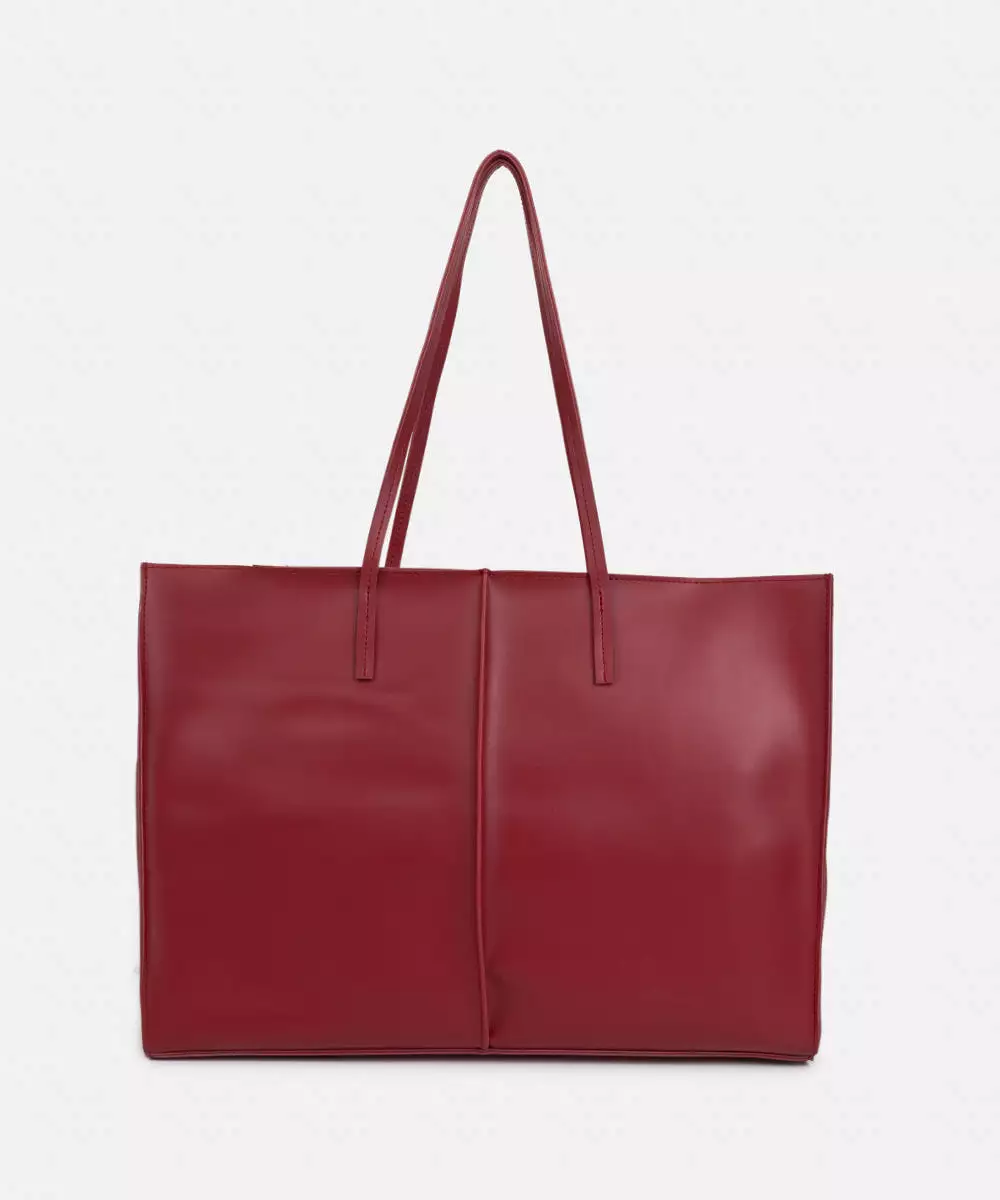 Faux Leather Tote Bag