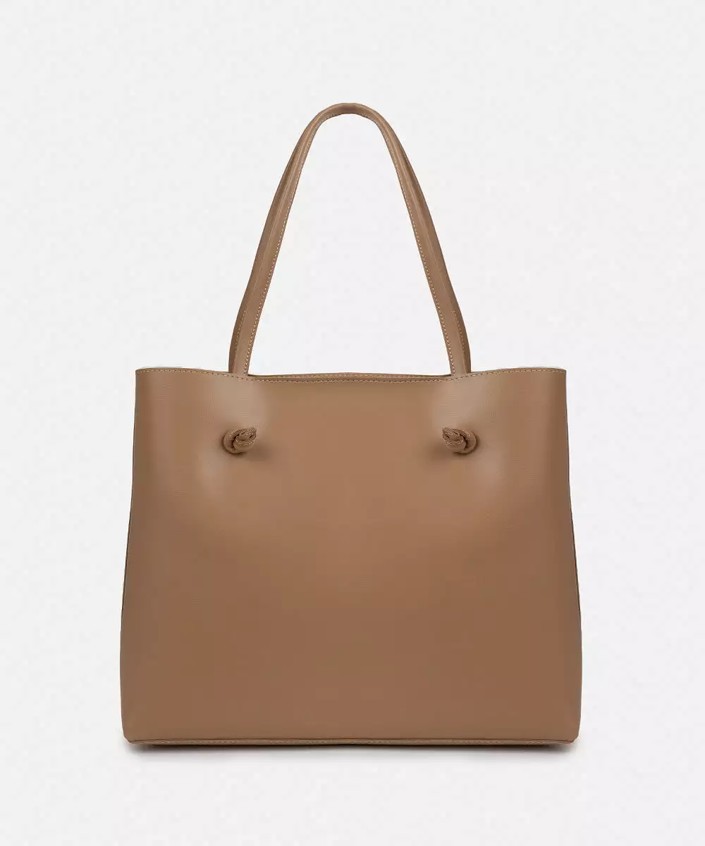 Faux Leather Tote Bag