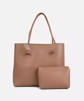 Faux Leather Tote Bag