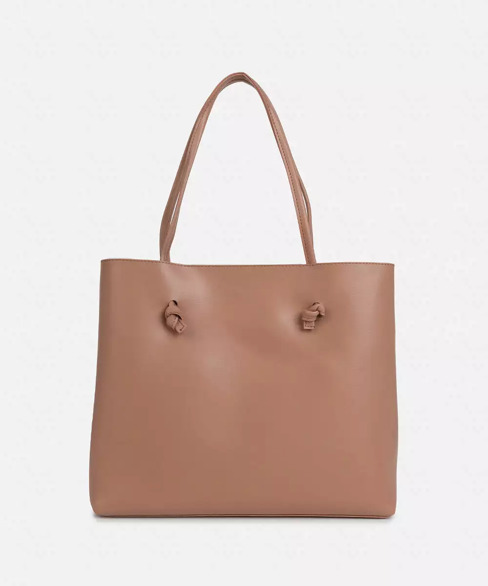 Faux Leather Tote Bag