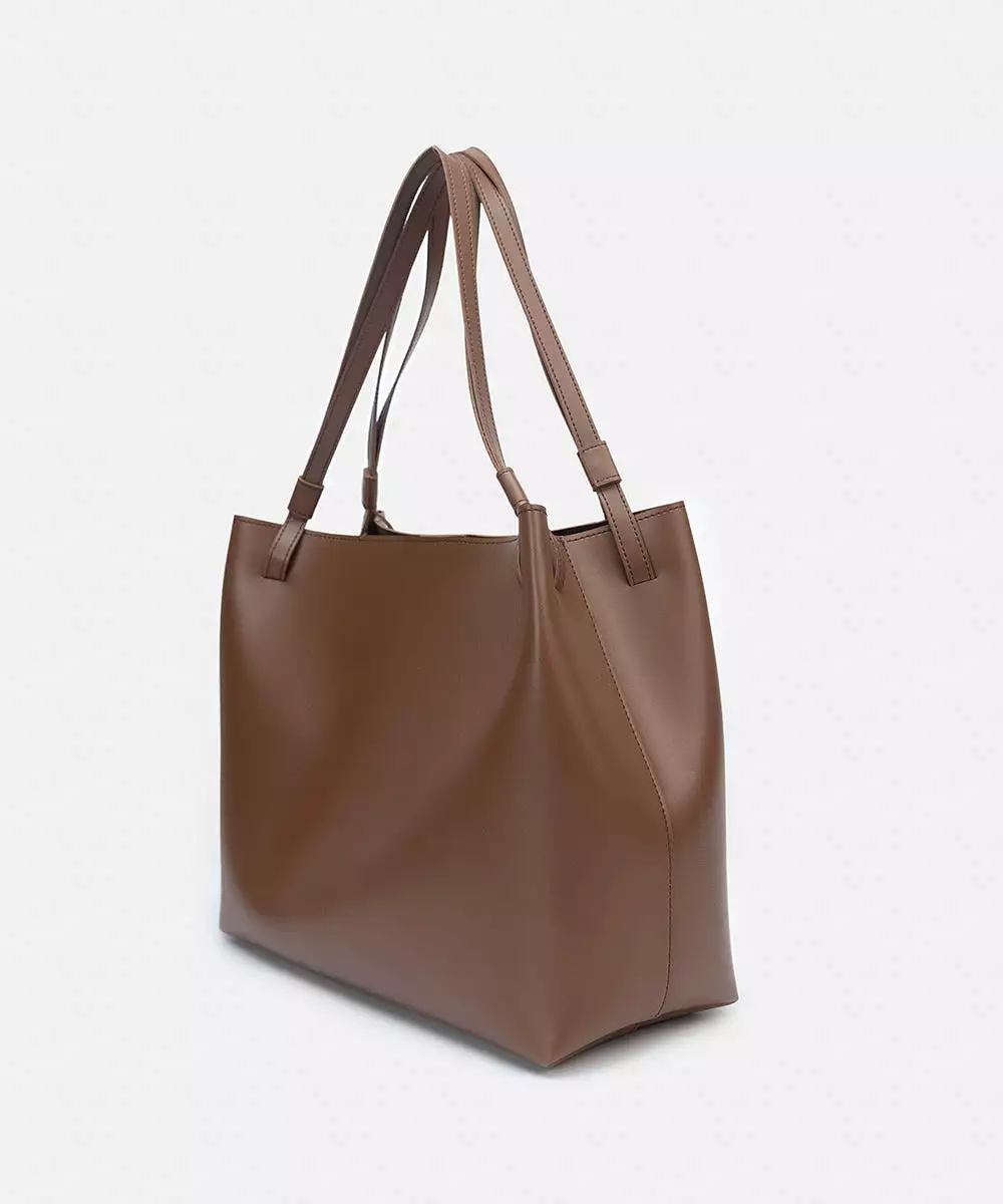 Faux Leather Tote Bag