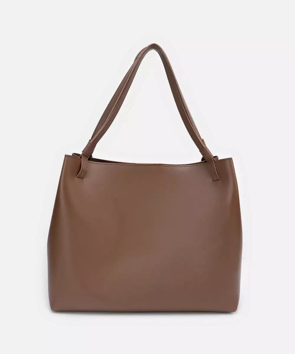 Faux Leather Tote Bag