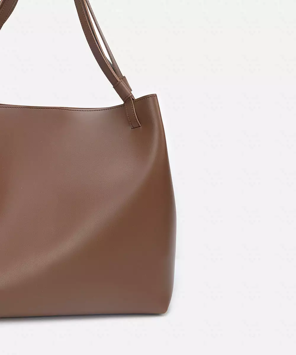 Faux Leather Tote Bag