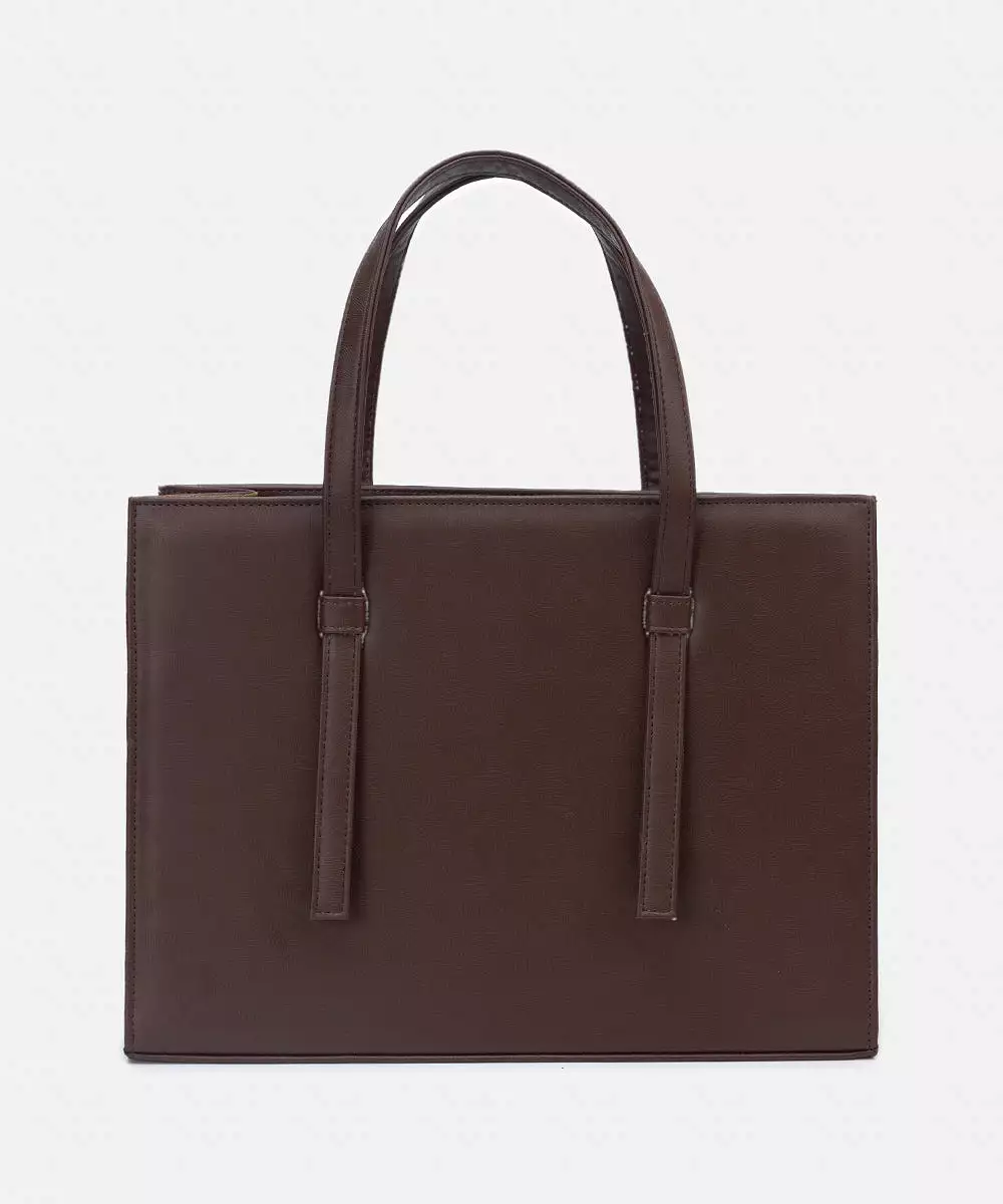 Faux Leather Tote Bag