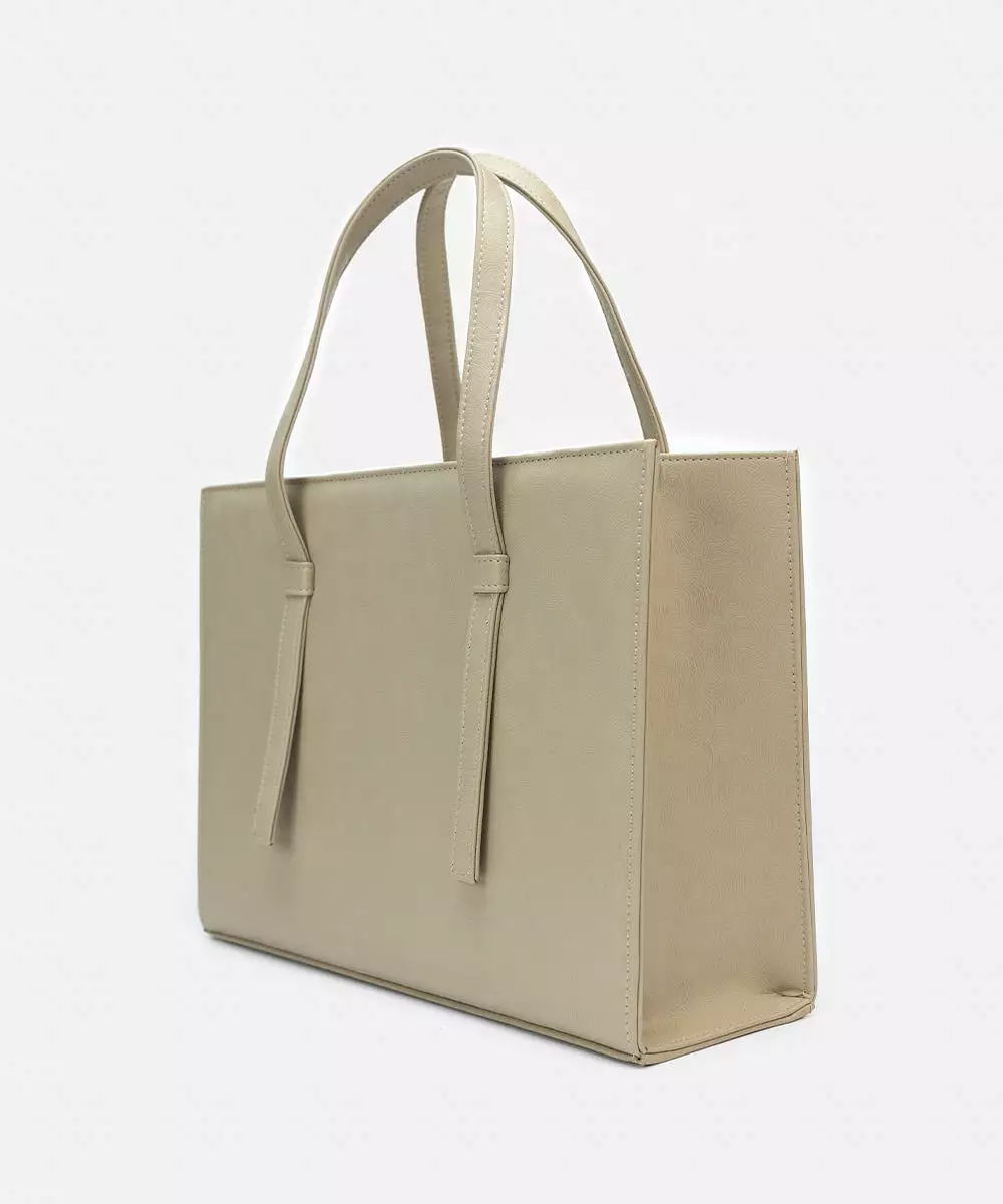 Faux Leather Tote Bag