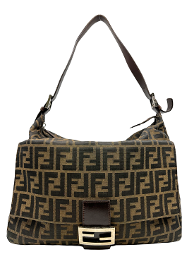 Fendi Zucca Canvas Big Mama Baguette