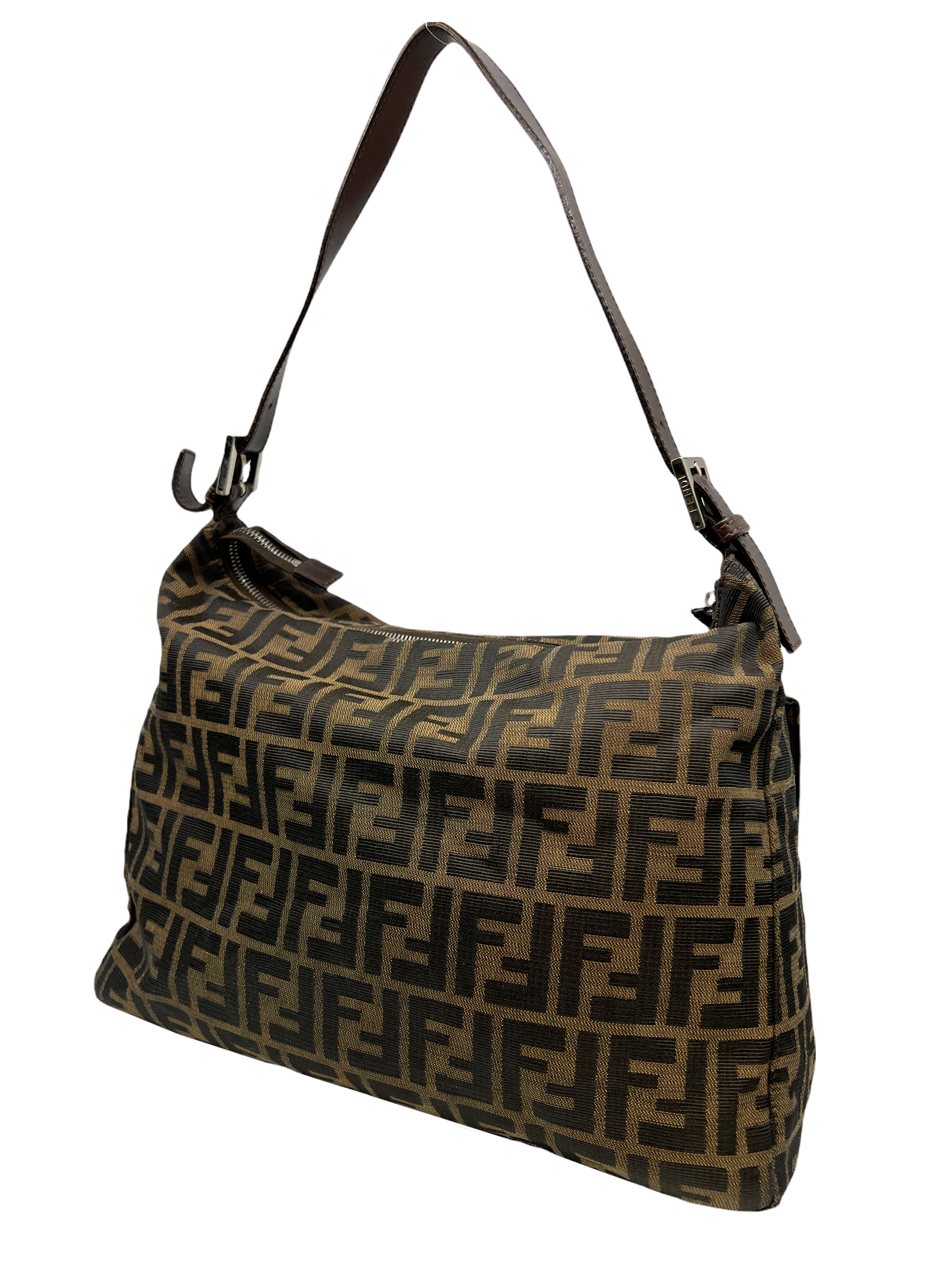 Fendi Zucca Canvas Big Mama Baguette