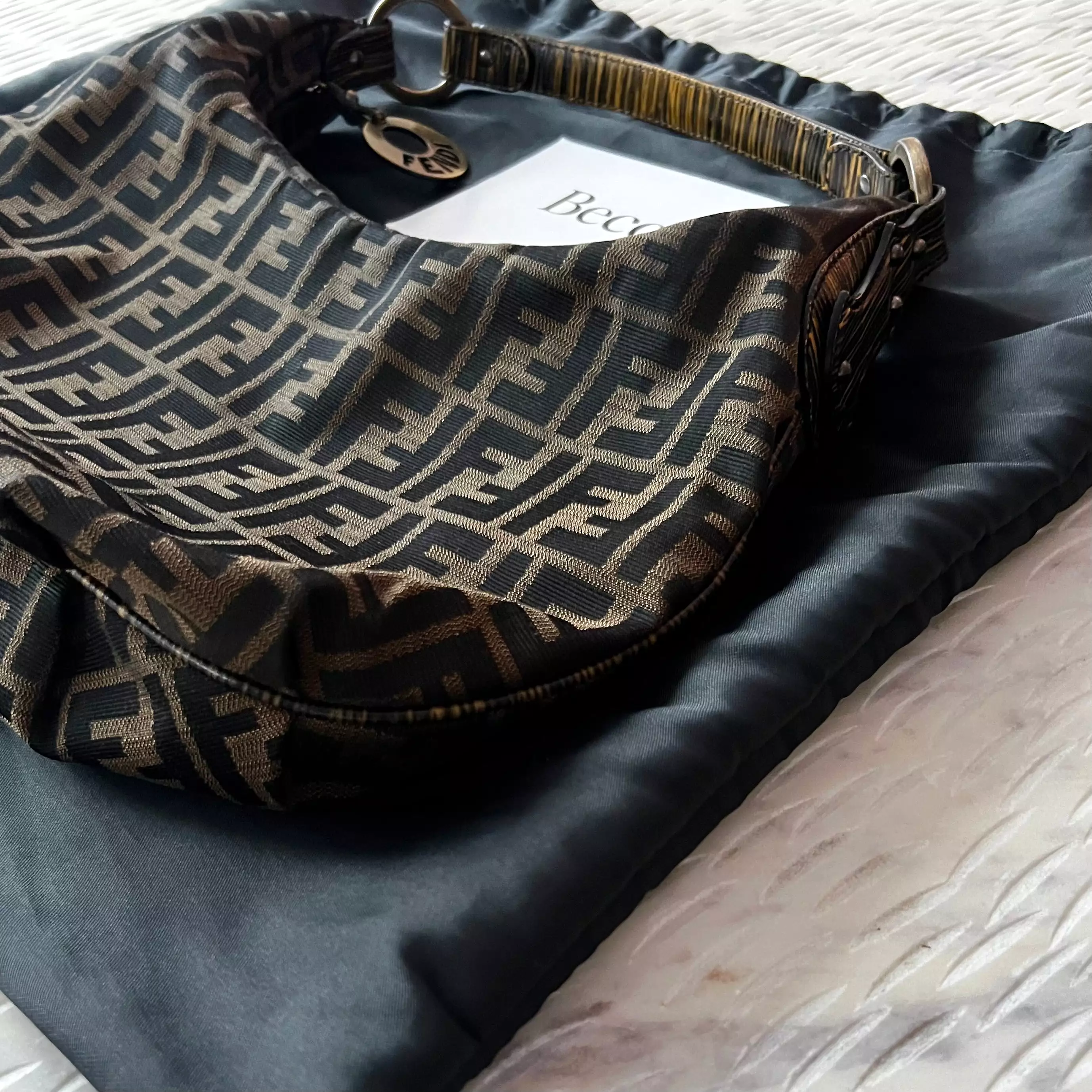 Fendi Zucca FF Hobo Bag