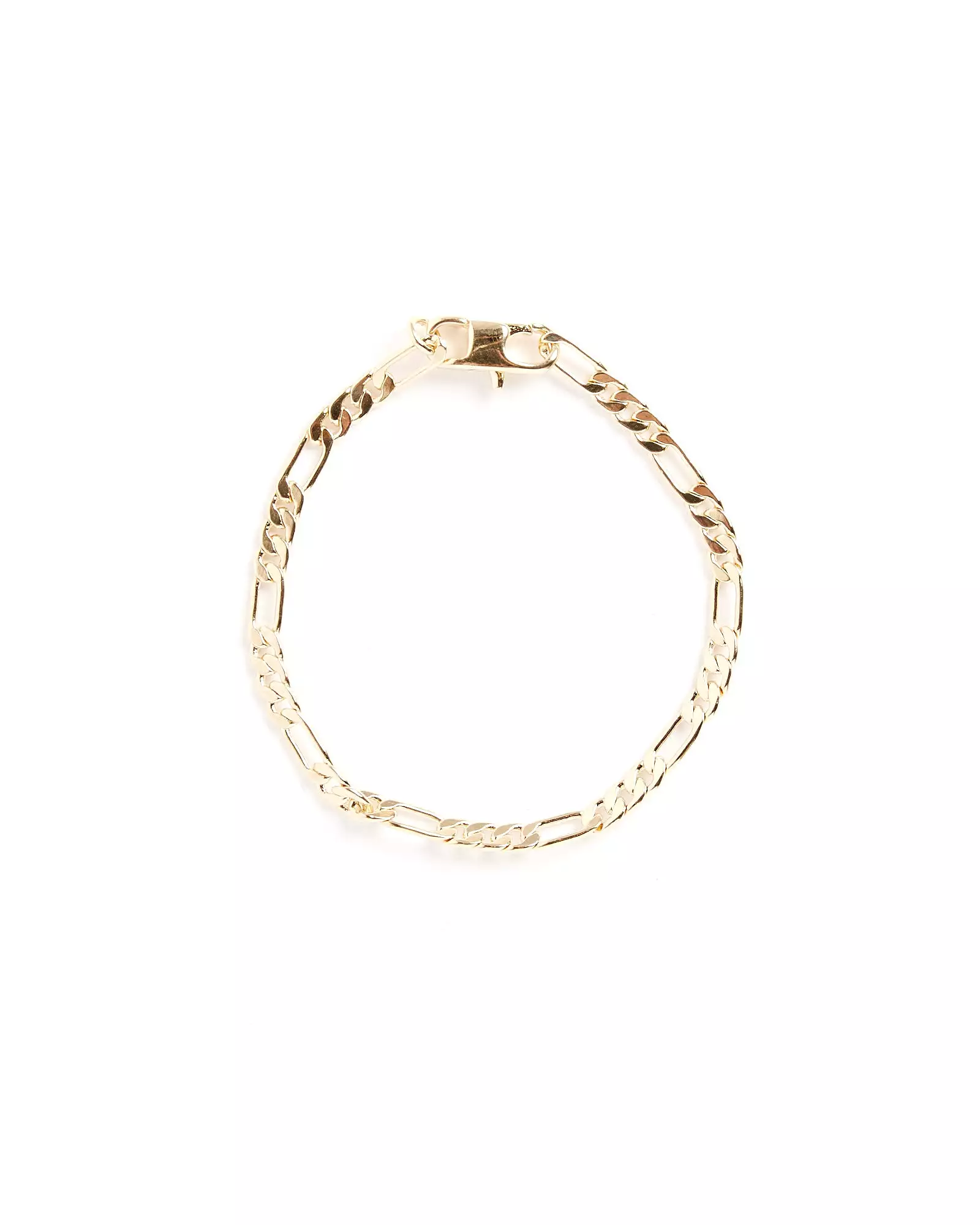 Figaro Bracelet in 14K Plated Brass