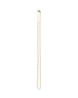 Figaro Chain Necklace in 14k Gold