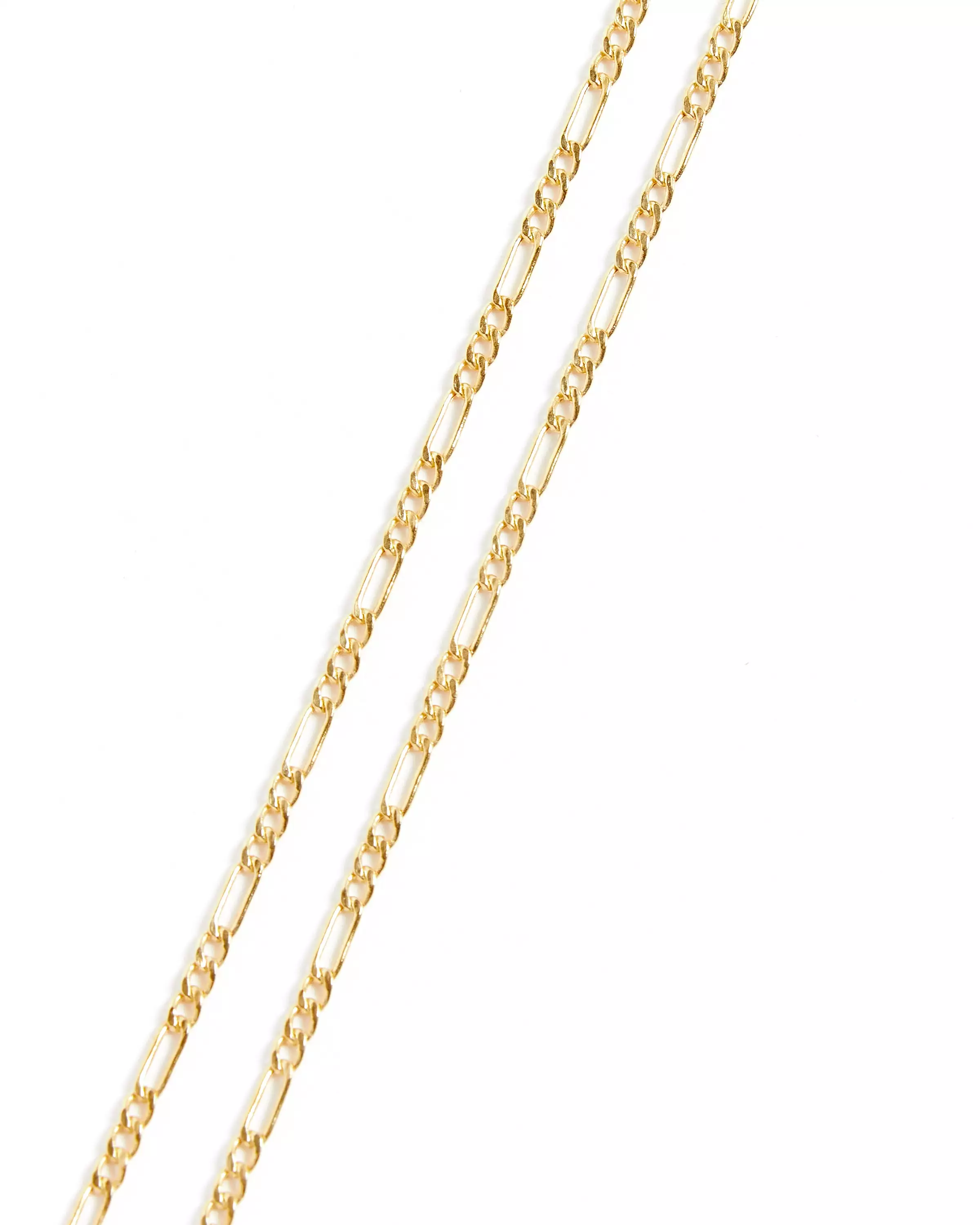 Figaro Chain Necklace in 14k Gold