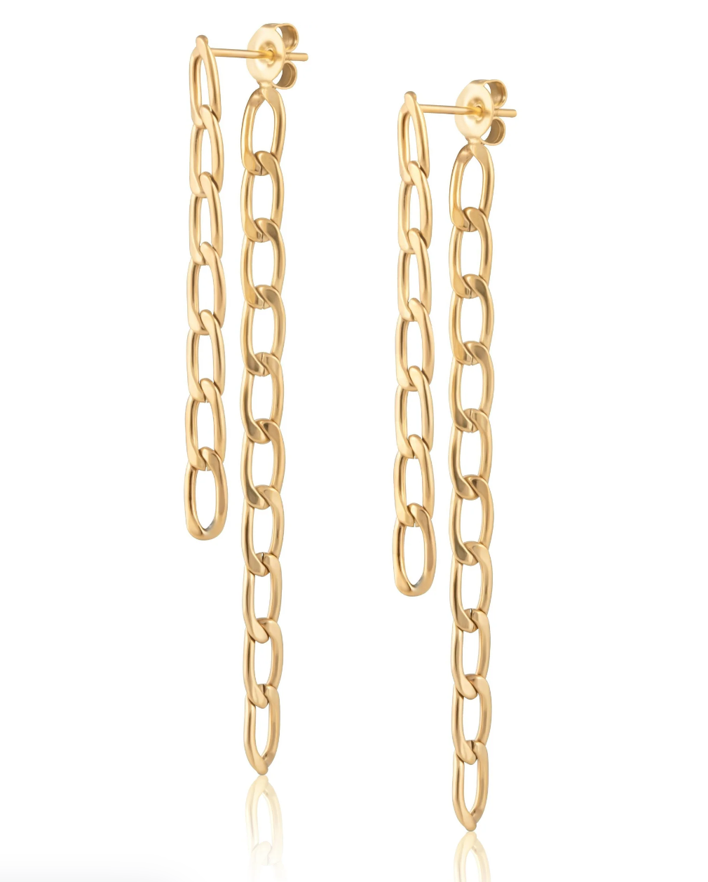 Figaro Double Chain Earrings