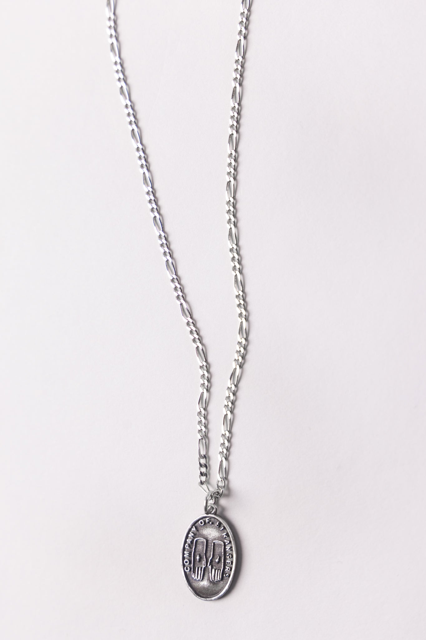 Figaro Hands Necklace | Silver