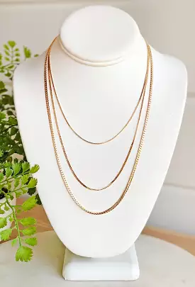 Figure It Out Layered Chain Necklace