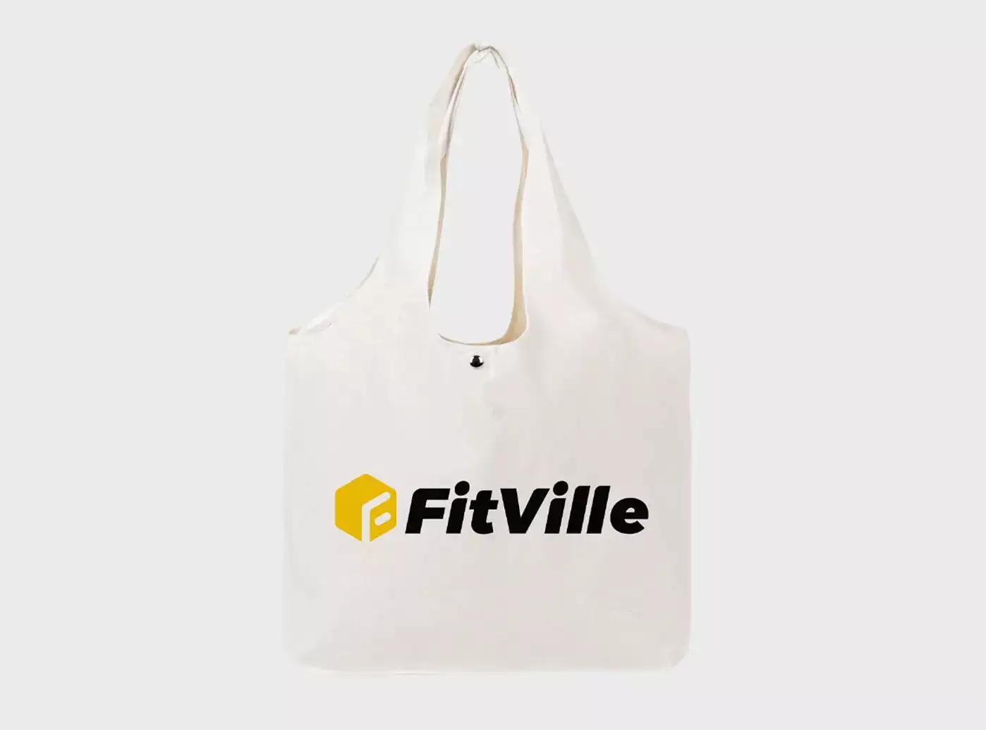 FitVille Double-Handle Canvas Tote Bag