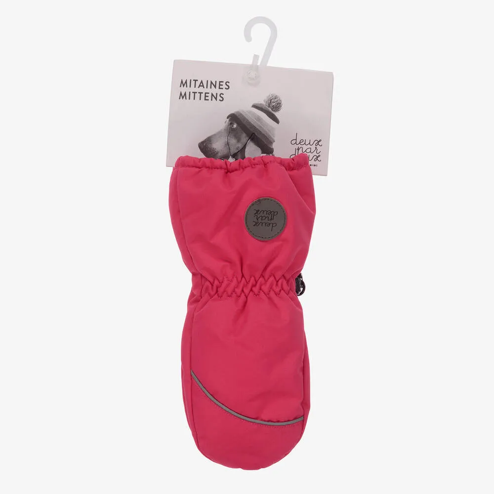 Fuchsia Pink Ski Mittens