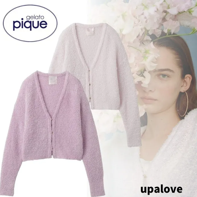 gelato pique  |Casual Style Nylon Long Sleeves Plain Office Style