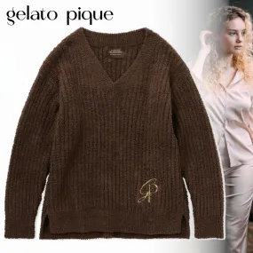 gelato pique  |Casual Style Unisex Street Style V-Neck Long Sleeves Plain