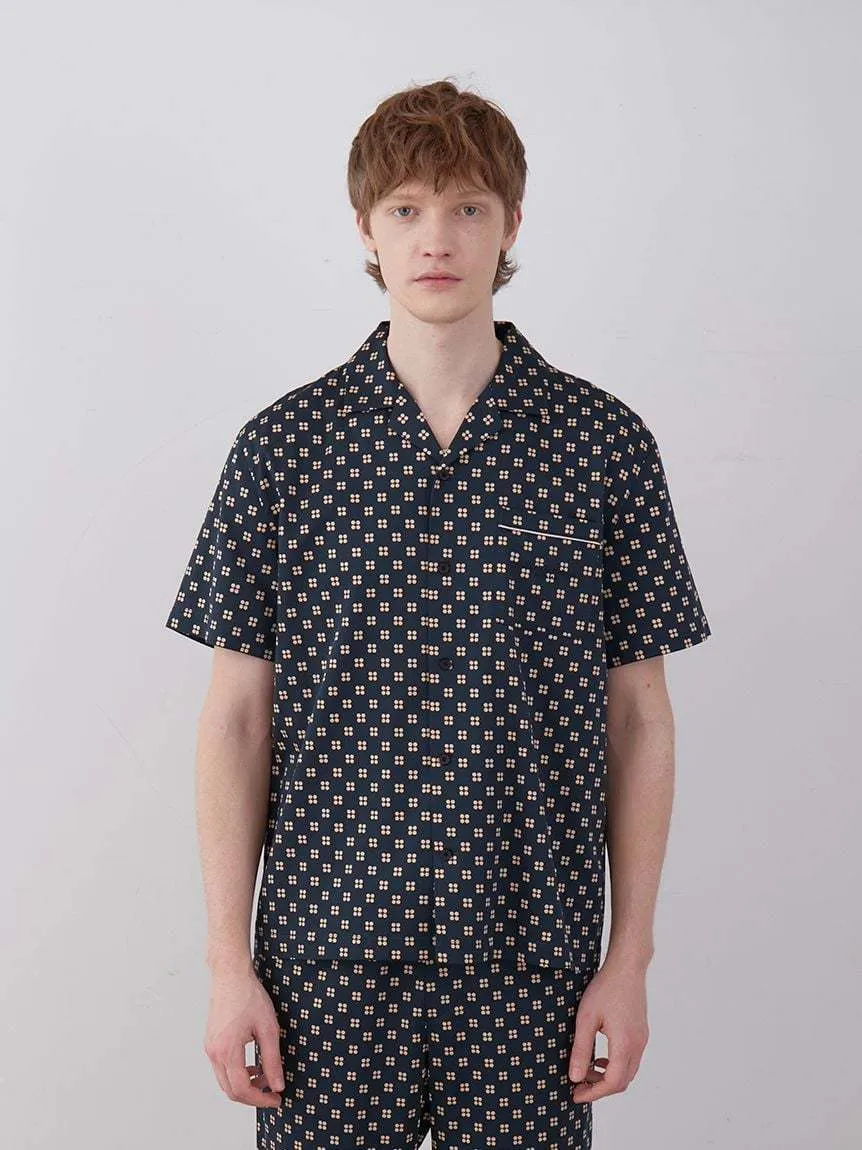 gelato pique  |Dots Cotton Short Sleeves Logo Shirts