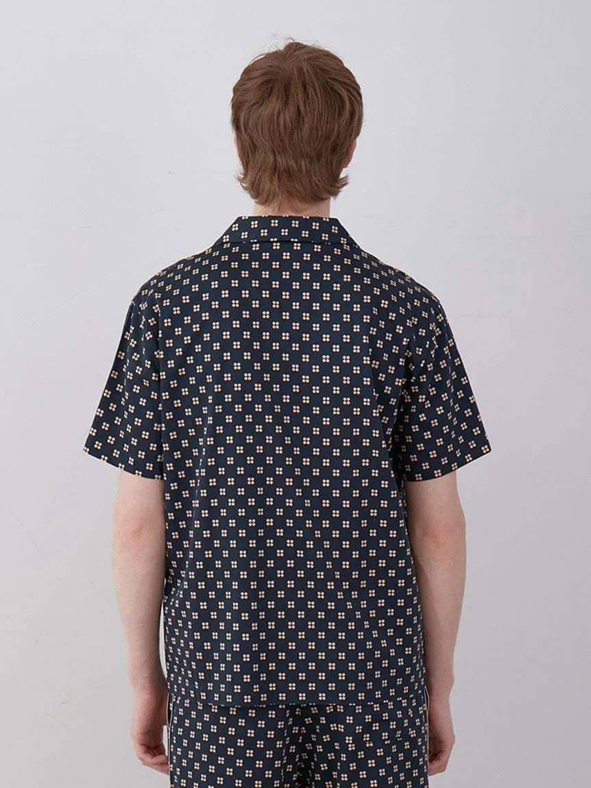 gelato pique  |Dots Cotton Short Sleeves Logo Shirts