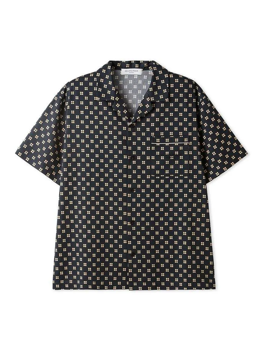 gelato pique  |Dots Cotton Short Sleeves Logo Shirts