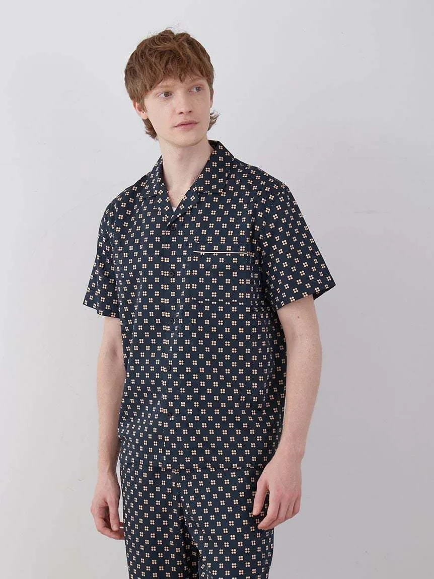 gelato pique  |Dots Cotton Short Sleeves Logo Shirts