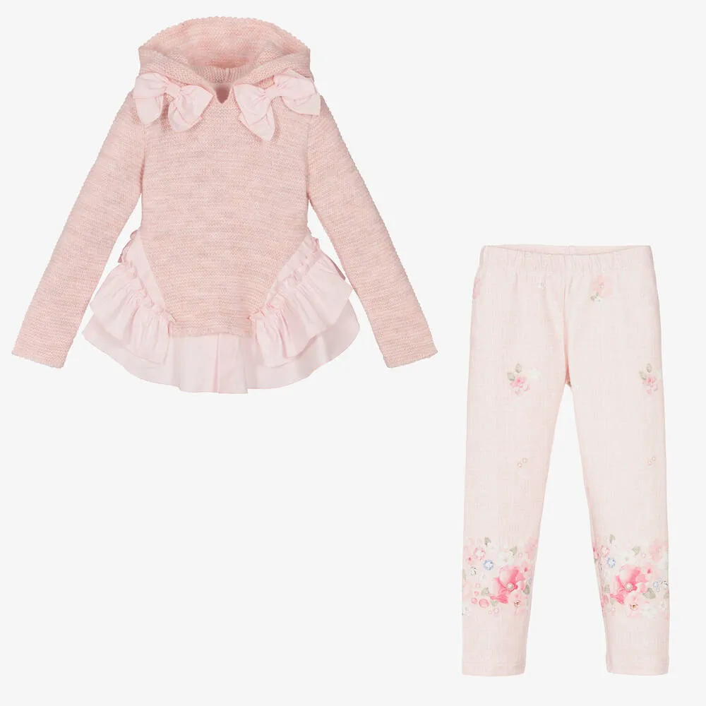 Girls Pink Leggings Set