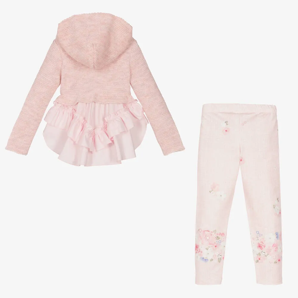 Girls Pink Leggings Set