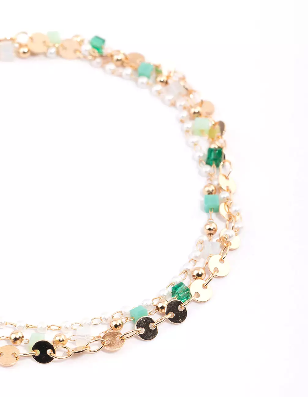 Gold Bead & Pearl Anklet Pack