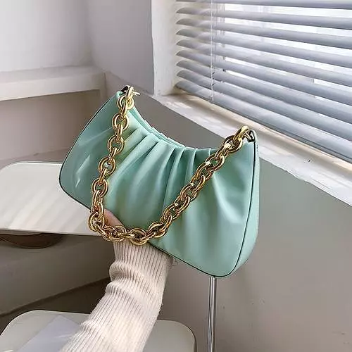 Gold Chain Cloud Bag