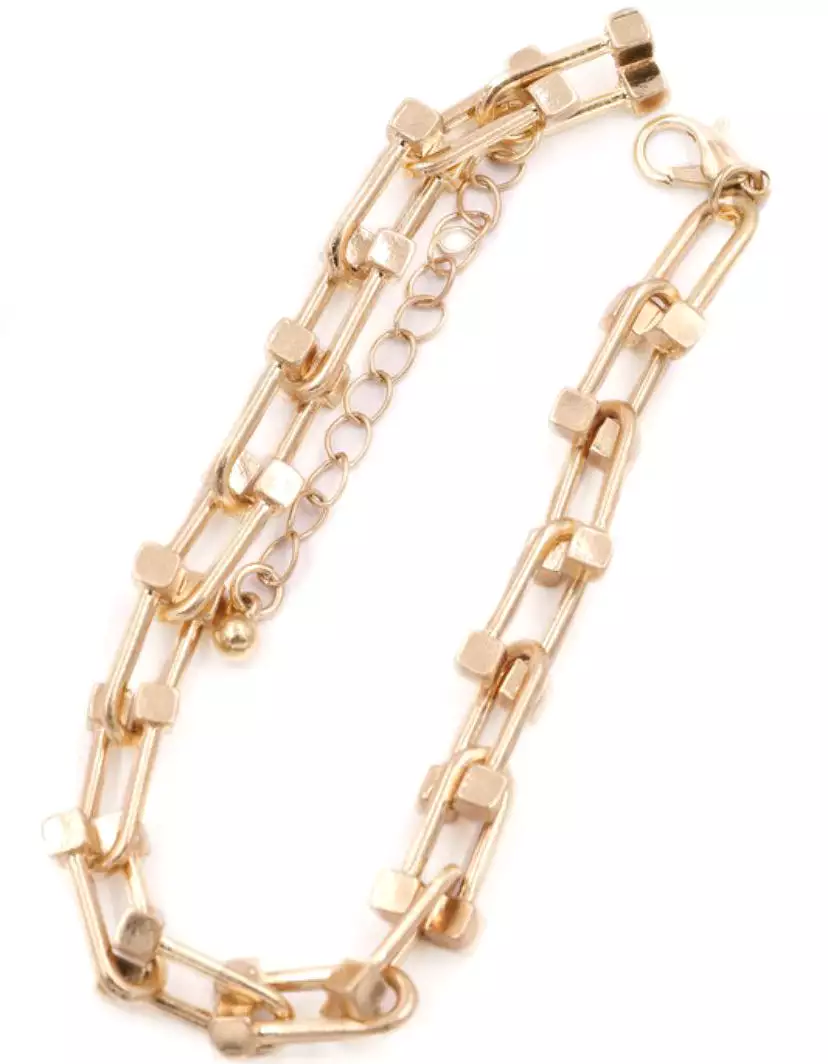 Gold Linked Bracelet