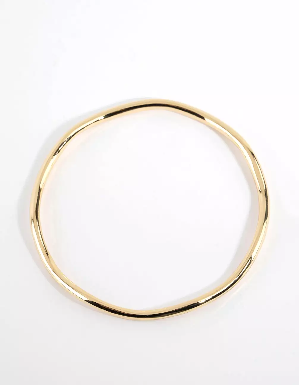 Gold Plated Thin Wavy Bangle