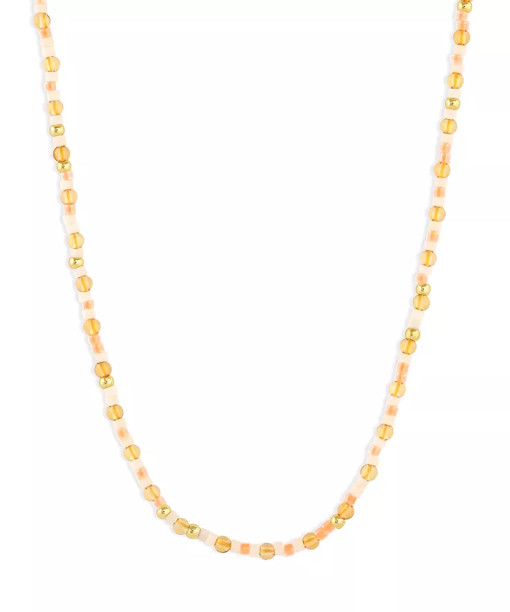 Gorjana Poppy Gem Necklace - Citrine