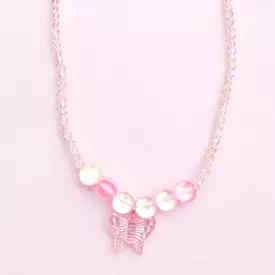 Great Pretenders Boutique Holo Pink Crystal Necklace