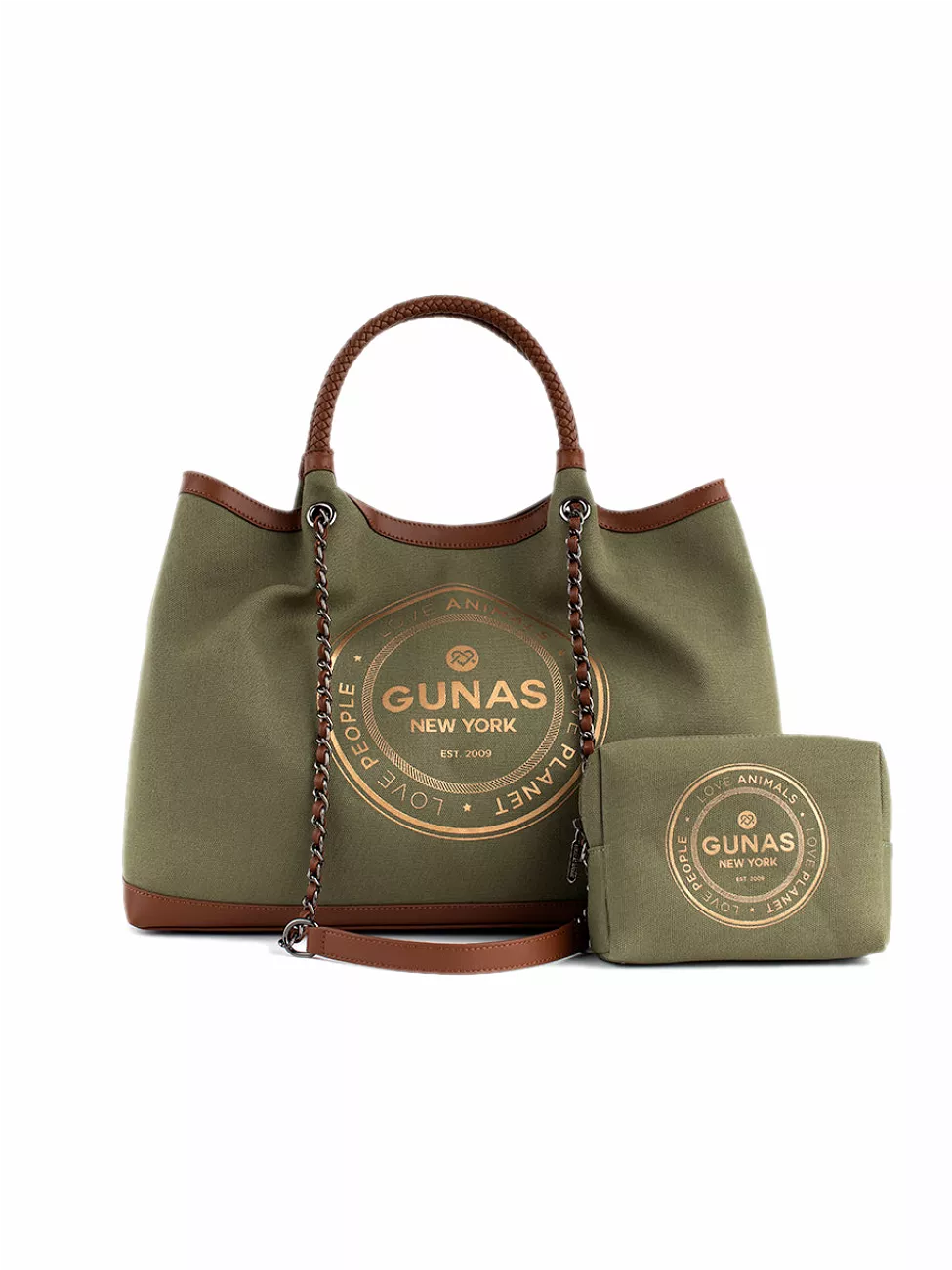 Green Vegan Canvas Tote Ruth