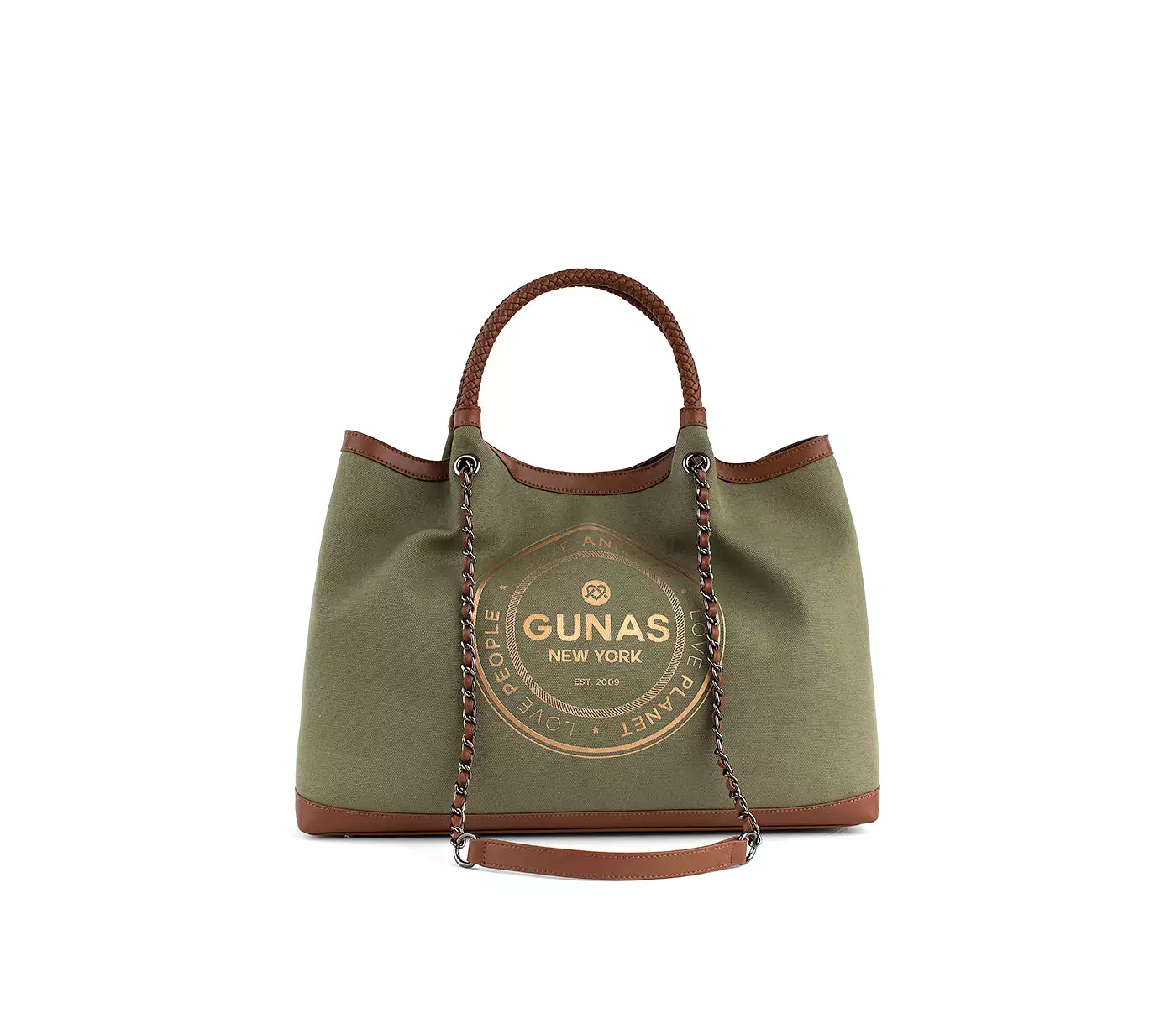 Green Vegan Canvas Tote Ruth