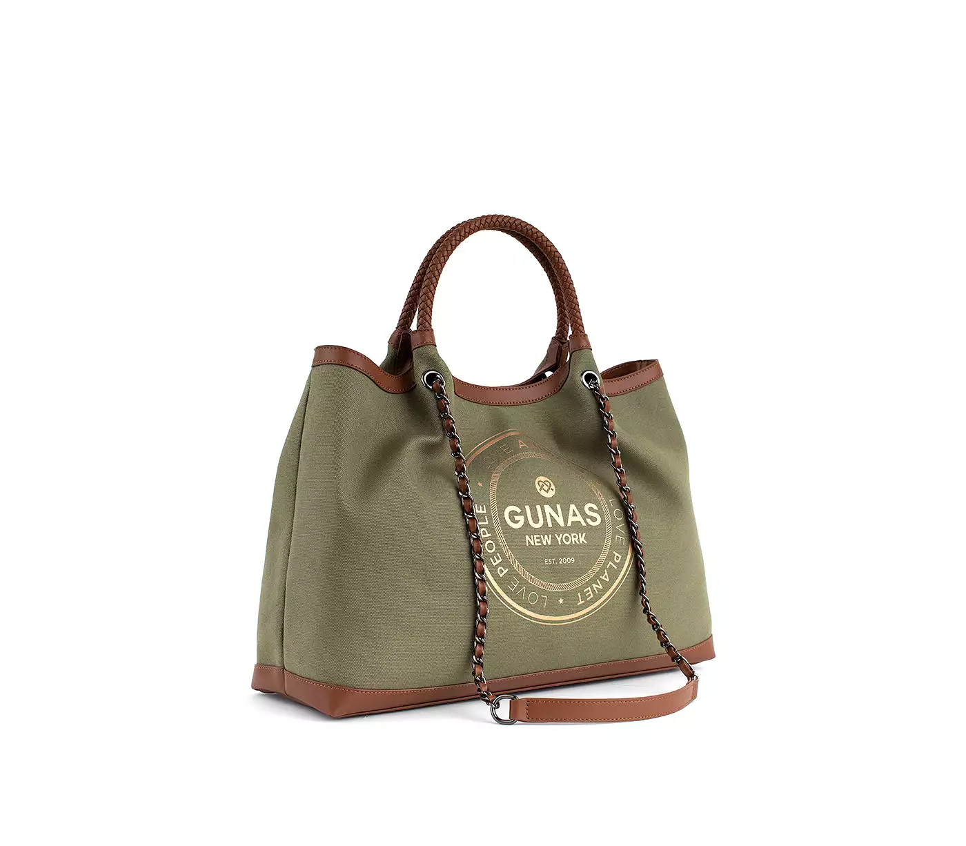 Green Vegan Canvas Tote Ruth