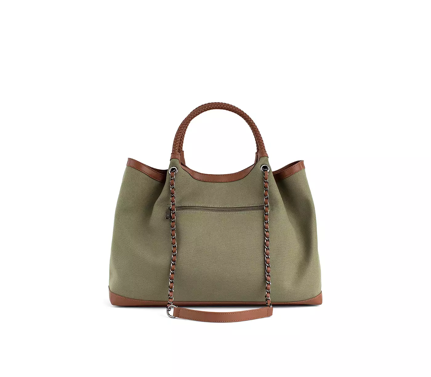 Green Vegan Canvas Tote Ruth