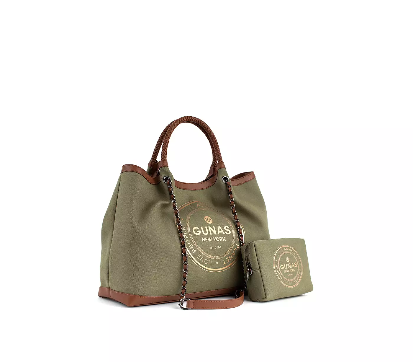 Green Vegan Canvas Tote Ruth