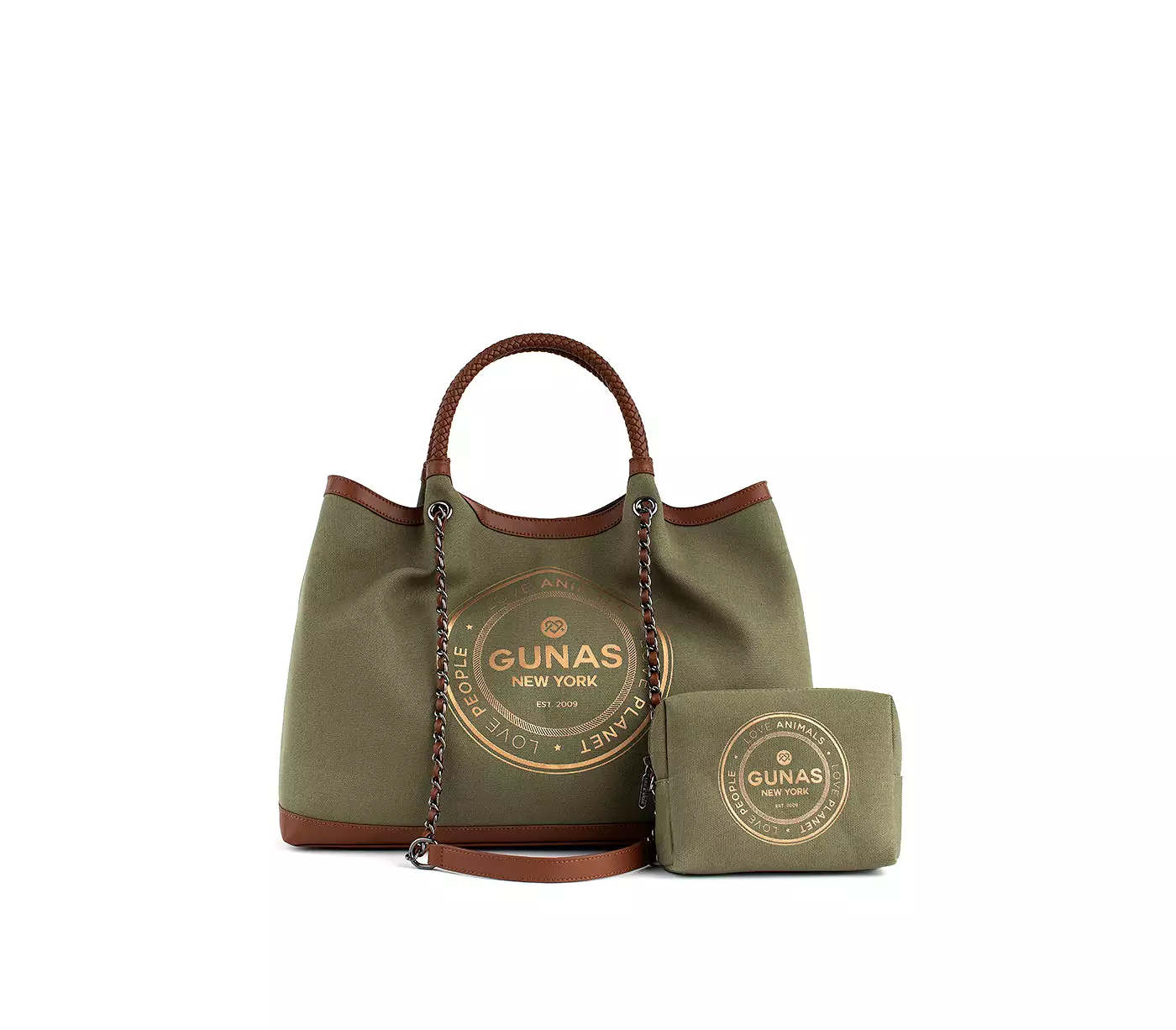 Green Vegan Canvas Tote Ruth