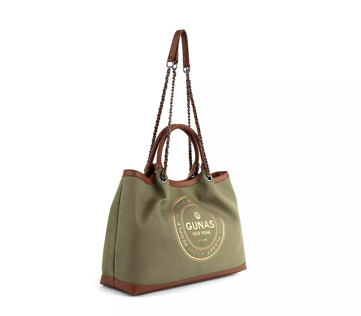 Green Vegan Canvas Tote Ruth