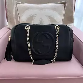 Gucci Soho Double Chain Bowler Bag