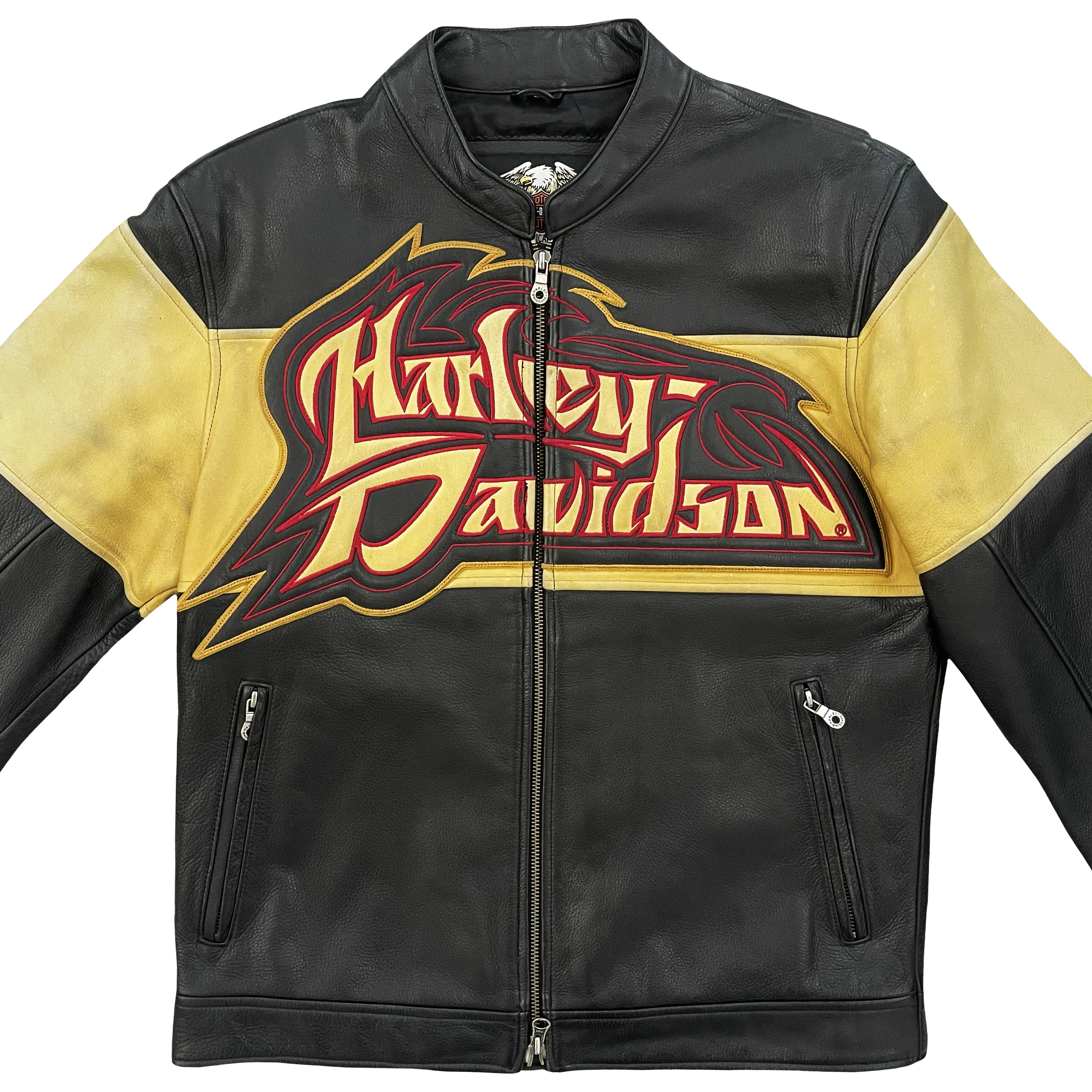 Harley Davidson Leather Racer Jacket - M