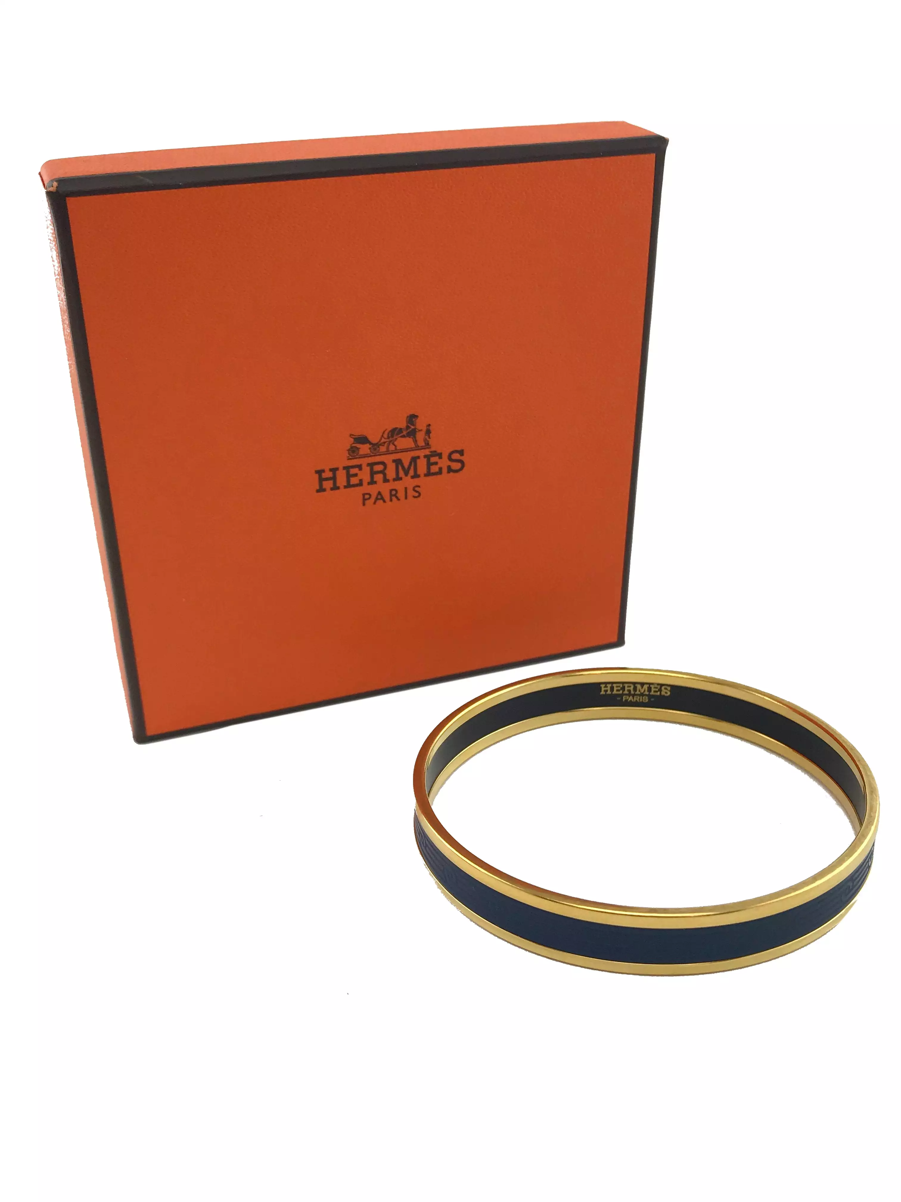 Hermes Sellier Bangle Bracelet 65