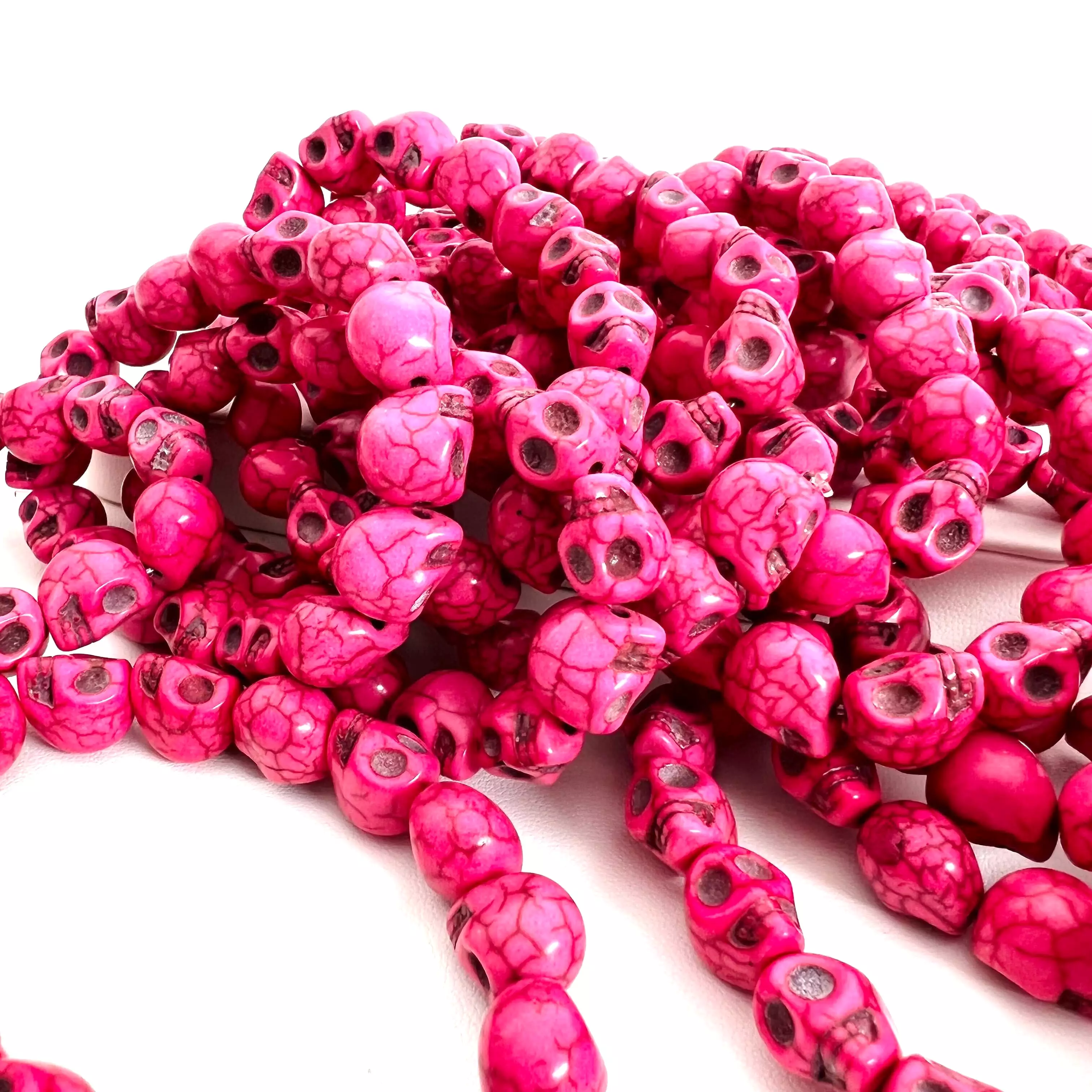 Hespera Exclusive Pink LUX Skull Stretchy Bracelet